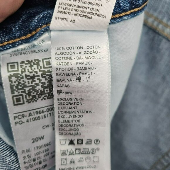 Levis High Waisted Mom Shorts 20W Medium Blue Wash Denim Jean Jorts Cotton Plus - Picture 8 of 14